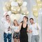 12pcs Cream White Heart Balloons – 18" Sand White & Gold Foil Balloons for Boho Baby Shower, Birthday, Bridal Shower, Wedding Party Decorations